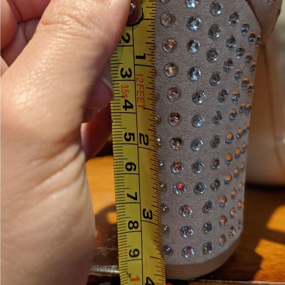 💥Sale💥Truffle Collection women's sz 7 embellished block heels with ankle strap - Picture 8 of 8